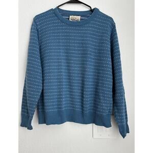 Womens VIntage ALPS Blue Crewneck Sweater Size Large